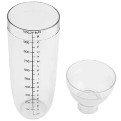 Drinkshakers & Drinkverktyg-Transparent anti-läckage cocktail shaker mixer med skalverktyg (1000 ml)
