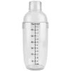 Drinkshakers & Drinkverktyg-Transparent anti-läckage PC Resin Cocktail Shaker Mixer med Scale Bar Tool (700 ml)