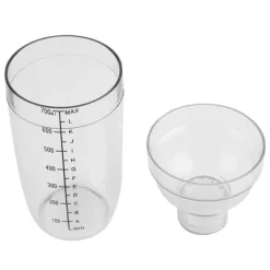 Drinkshakers & Drinkverktyg-Transparent anti-läckage PC Resin Cocktail Shaker Mixer med Scale Bar Tool (700 ml)