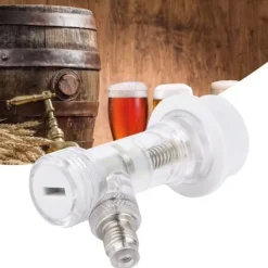 Ölkranar-Transparent kullåsfatkoppling med intern backventil Ölfatkopplingstillbehör