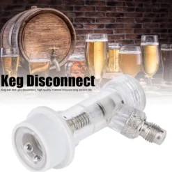 Ölkranar-Transparent kullåsfatkoppling med intern backventil Ölfatkopplingstillbehör