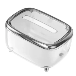Pappersservetter-Transparent mjukpapperslåda med fast lock - kreativ och enkel pappersförvaringsorganisator