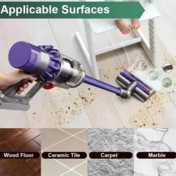 Trasselfritt Munstycke för Dyson - Anti-Tangle Borsthuvud – V7, V8, V10, V11, V15, SV10, SV11, SV12, SV14