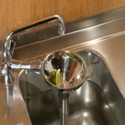 Tratt, rostfri tratt, tratt rostfritt stål, resterna tratt 127 mm