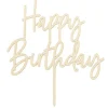 Utrustning För Tårtdekoration-Trädekoration "Grattis på födelsedagen", 16,5 cm
