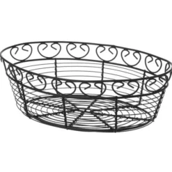 Tillbehör För Matservering-Trådkorg för servering av bröd, oval, dekorativ - Hendi 425879