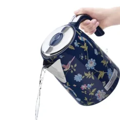 Vattenkokare-Trådl kettles - Laura Ashley - Marine Elveden - kapacitet 1,5L, kalkfilter, 2200W, automatisk avstängning