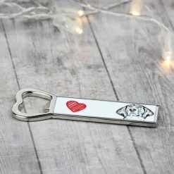 Treeing Walker Coonhound - flasköppnare med en hund, personlig kylöppnare, unik present till en man från Art-Dog