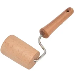 Kavlar-Träkavel liten hängbar arbetssparande handdegrulle för att baka pizzakaka