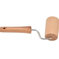 Kavlar-Träkavel liten hängbar arbetssparande handdegrulle för att baka pizzakaka