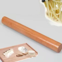 Träkavel Multifunktionell Notstick-degrulle för köksbakning ljusbrun