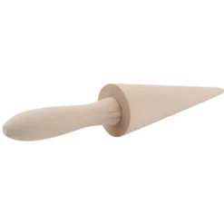 Träkonrulle bakverk glasskonform bakverktyg för hemdessertbutik