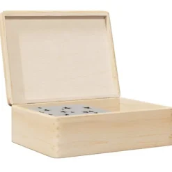 vidaXL Trälåda med lock 40x30x13 cm massiv furu