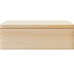 vidaXL Trälåda med lock 40x30x13 cm massiv furu