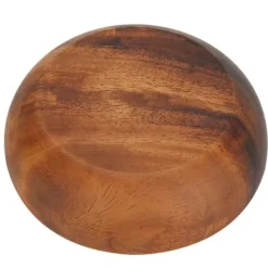 Träskål för mellanmål, frukt och sallad, soppskål för hemmakafé, 12 x 3,5 cm