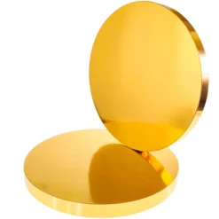 Serveringsfat & Skålar-Tårtbräda Guld 26 cm 2 cm Set 5 st Tårtfat Rund Premium Brand4Cake