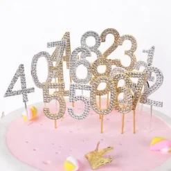 Utrustning För Tårtdekoration-Tårtdekoration med ZIRCONS GOLDEN-nummer 