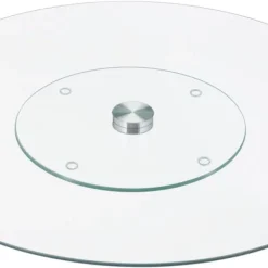 Serveringsfat & Skålar-Tårtfat, Roterande, 2x30 cm, Transparent
