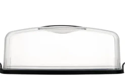 Behållare För Matförvaring-Tårtkupa, rektangulär, svart 38,2x17,5x14,5 cm