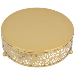 Serveringsfat & Skålar-Tårtställ Runt metall Tårtställ Dessert Tårtstallrikar för festbröllopsfödelsedag S