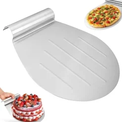 Pizzaspadar-TULEBOLIAN Pizzaspade i rostfritt stål 34x28 cm bricka med handtag