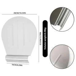 Pizzaspadar-TULEBOLIAN Pizzaspade i rostfritt stål 34x28 cm bricka med handtag