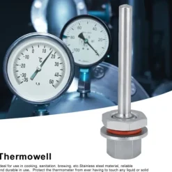 Tillbehör För Kökstermometrar-4-tums rostfritt stål 1/2-tums termowell-kit för hembryggning, tillbehör