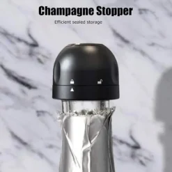 Flaskstopp & Flaskförslutare-Tung vinpropp, livsmedelsklassad silikonförseglad vinflaskpropp Låsning Champagnepropp A472