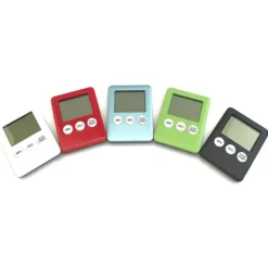 Tunn kökstimer Timer Stor Skärm Digital magnetisk nedräkning - Orange