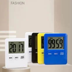 Tunn kökstimer Timer Stor Skärm Digital magnetisk nedräkning - Orange