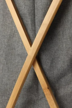 TVÄTTKORG I BAMBUS, stor, hopfällbar, stående, för förvaring