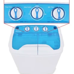 Tvättmaskiner-Tvättmaskiner - Living Minitvättmaskin med dubbla trummor 5,6 kg