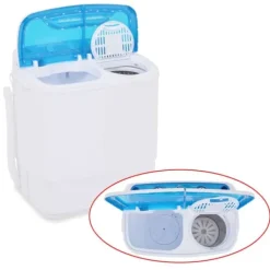 Tvättmaskiner-Tvättmaskiner - Living Minitvättmaskin med dubbla trummor 5,6 kg