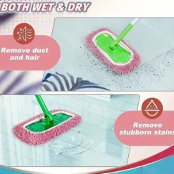 Rengöringsutrustning-Tygskydd - Gäller för Swiffer Mopp – Återanvändbara Mopptorkar för Våt och Torr Rengöring - 4 st