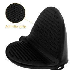 Grytlappar & Grillvantar-Ugnsvante silikon grytlapp 2-pack Svart