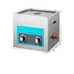 Ultraljudsrenare, Justerbar Uppvärmning, Tank av 304 Rostfritt Stål, 10 L