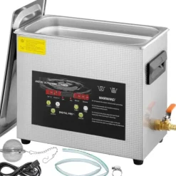 Ultraljudsrenare 6L, 400W med värme och timer för smycken, effektiv rengöring