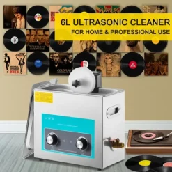Ultraljudsrengörare, 40kHz Frekvens, 180W Effekt, 300W Värmeeffekt, 6L Kapacitet, Premium Rostfritt Stål