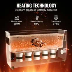 Ultraljudsrengörare, 10L kapacitet, professionell rengöringsprestanda,10L