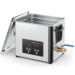 Ultraljudstvätt-Ultraljudstvätt 10 L - Ultraljudsrengörare - 40 kHz - 180 W - Digital Display - Rengöringskorg - Rostfritt Stål