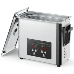 Ultraljudstvätt-Ultraljudstvätt - Ultraljudsbad - 6 L - 120 W - 40 kHz - Digital display - Rostfritt stål - För smycken & klockor