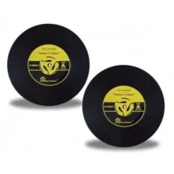 Underlägg - Vinylskiva - Silikon - Diameter 100mm - Set om 2