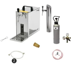 Underräknare komplett set Öltapp, öldispenser, ölmaskin, ölautomat PYGMY 25 1-sidigt torrkylare, 35 liter / h, inkl dispenser, Green LIne, KEG:Type M | CDON