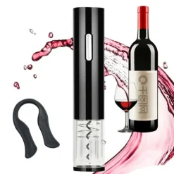 Korkskruvar-UNIQ Deluxe Elektrisk Korkskruv m. Foliecutter - Sort