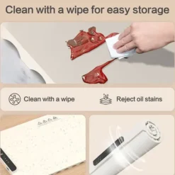 Matuppvärmare-Uppgradera mat uppvärmning matta med värmebeständig kudde, barnlås säkerhet, perfekt för buffé, möten, fester, daglig användning