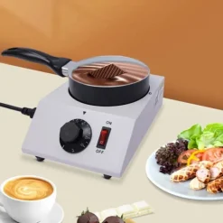 Uppvärmd chokladsmältgryta, elektrisk tempereringsmaskin, non-stick, 40 W, 220 V