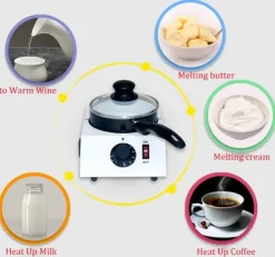 Uppvärmd chokladsmältgryta, elektrisk tempereringsmaskin, non-stick, 40 W, 220 V