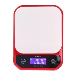 Köksvågar-USB-laddningsvåg Vattentät köksvåg för bakning och mat Elektrisk viktmätning Röd 10kg/1g