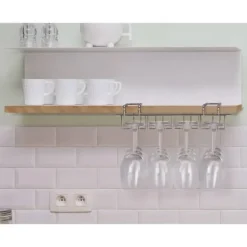 Vinglashängen-Utmärkt husgeråd vinglashållare för 12 glas metall 442492- USED