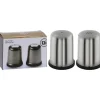Salt- & Pepparströare-Utmärkt hushållsredskap Peppar- och saltset i rostfritt stål
